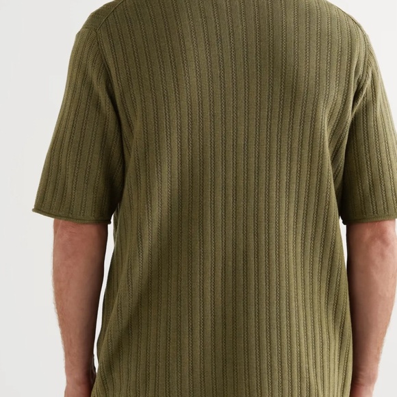 Mr P Open-Knit Cotton and Lyocell-Blend Shirt - Picture 2 of 5
